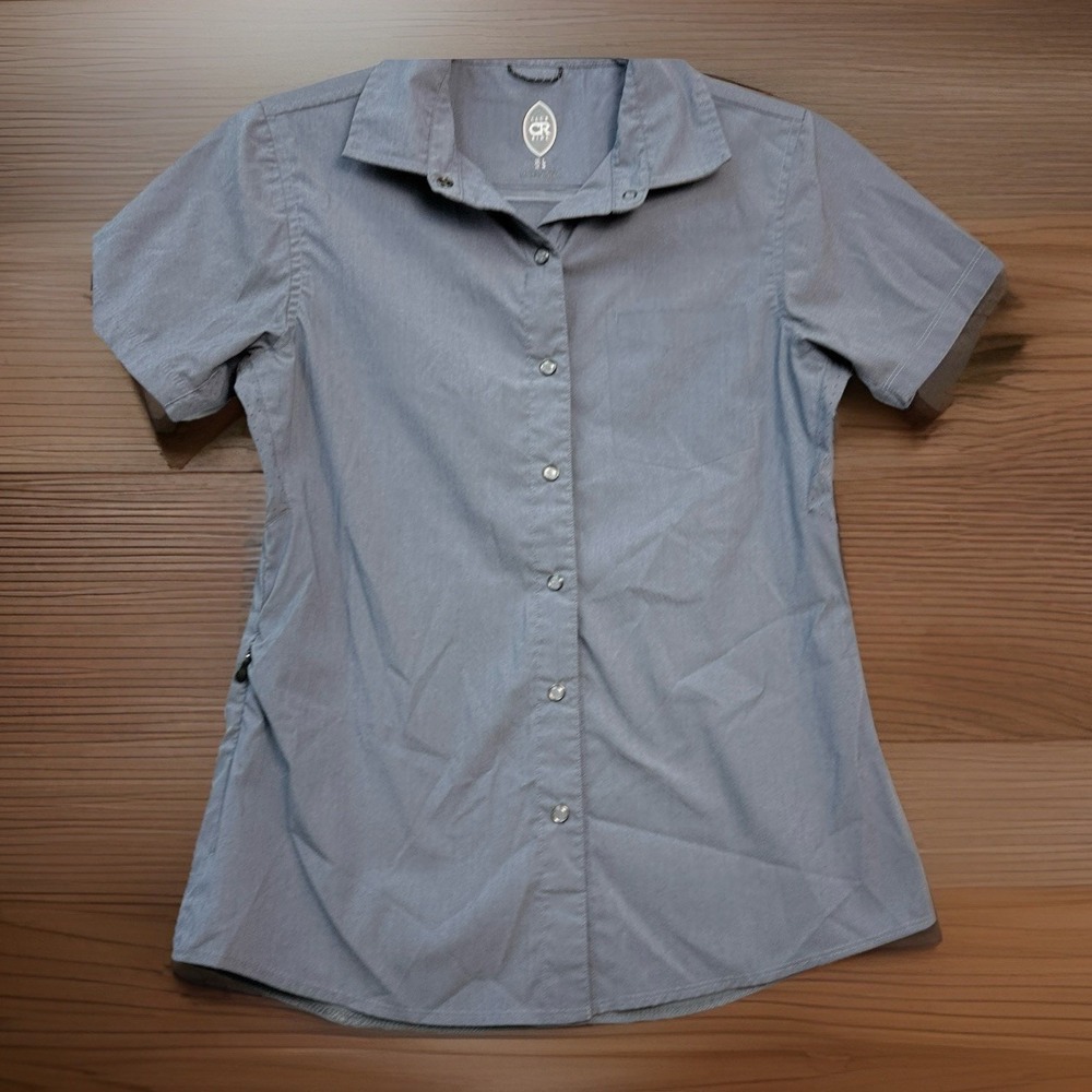 Club Ride Simply Bandara Shirt Women's Small Small‎ Snap Cycling $80